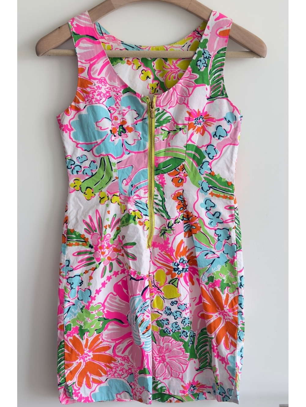 Lilly Pulitzer Target 20th Anniversary Nosey Posey Shift Dress Size 2 Cotton - Picture 7 of 12